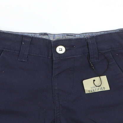 Denim Co Boys Blue  Cotton Cargo Trousers Size 18-24 Months