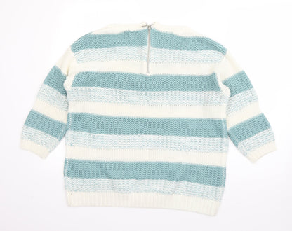 Womens UK Size M BM White Pullover Jumper