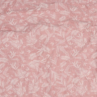 F&F Mens Pink Floral Cotton  Button-Up Size 3XL Collared