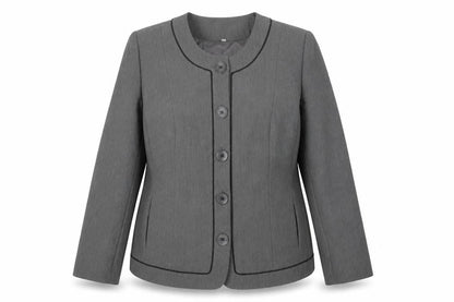 Womens UK Size 16 Preworn Regular Grey Suit Jacket