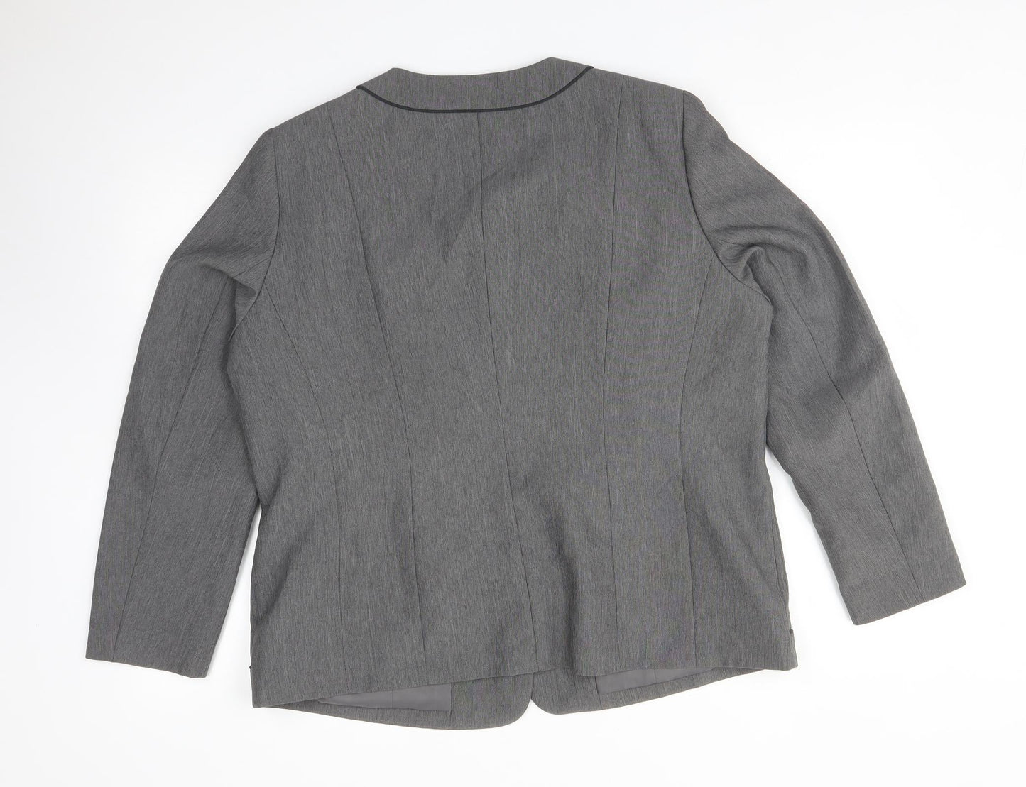 Womens UK Size 16 Preworn Regular Grey Suit Jacket