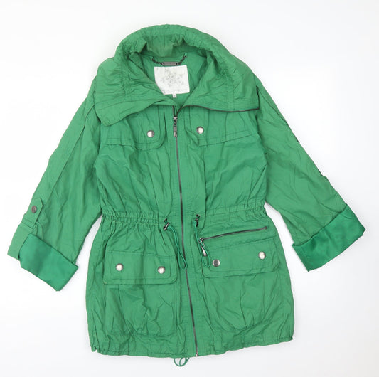 RJR.John Rocha Womens Green   Overcoat Coat Size 8