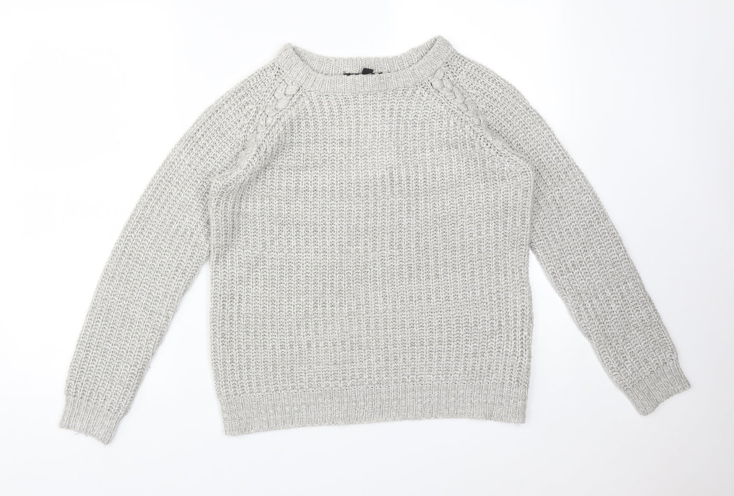 Womens UK Size 8 Atmosphere Grey Pullover Jumper