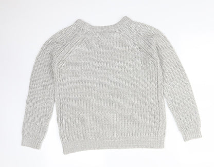 Womens UK Size 8 Atmosphere Grey Pullover Jumper