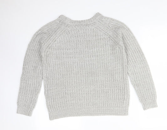 Womens UK Size 8 Atmosphere Grey Pullover Jumper