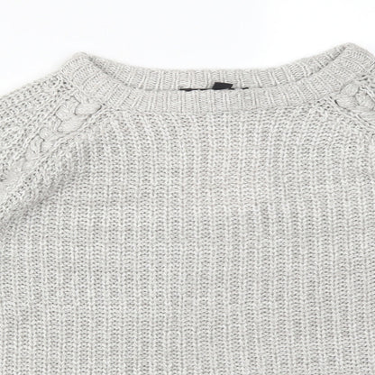 Womens UK Size 8 Atmosphere Grey Pullover Jumper