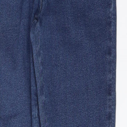 Miss Selfridge Womens Blue  Cotton Jegging Jeans Size 6 L27 in Regular