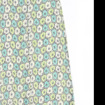 Dorothy Perkins Womens Multicoloured Floral Polyester A-Line  Size 10  Round Neck