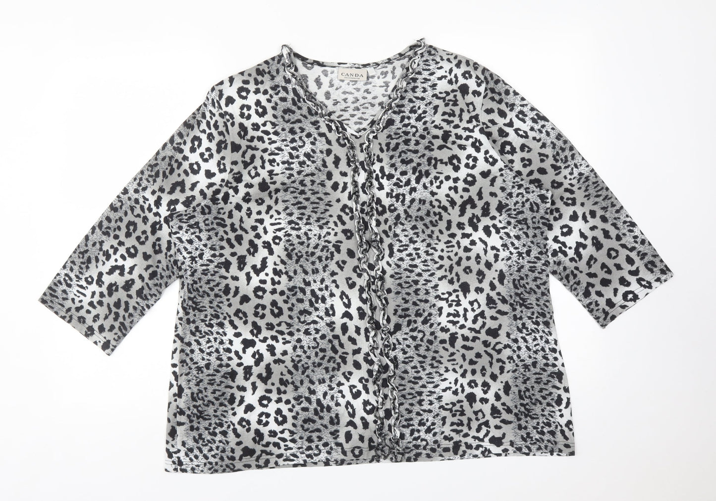 Womens UK Size XL CANDA Multicoloured Basic T-Shirt