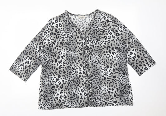 Womens UK Size XL CANDA Multicoloured Basic T-Shirt