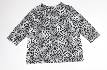 Womens UK Size XL CANDA Multicoloured Basic T-Shirt