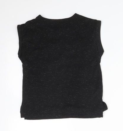 Star Wars Girls Black  Polyester Basic T-Shirt Size 8 Years Crew Neck  - DONT MESS WITH THE PRINCESS. STAR WARS