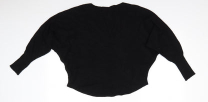Womens UK Size S CC Fashion Black Pullover Jumper
