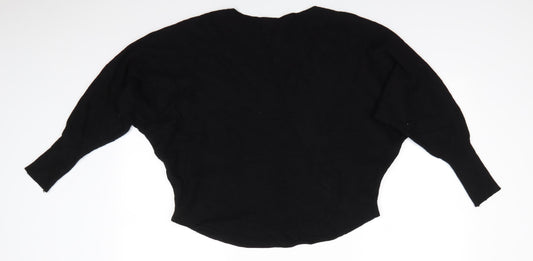 Womens UK Size S CC Fashion Black Pullover Jumper