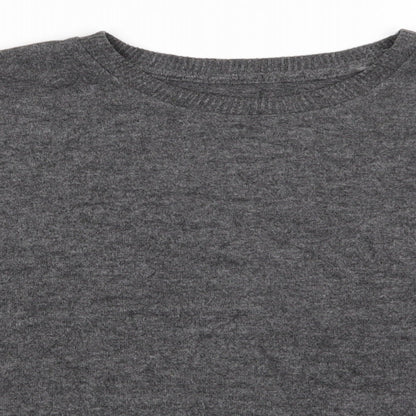 Primark Womens Grey Round Neck  Polyester Pullover Jumper Size S   - Charcoal Grey