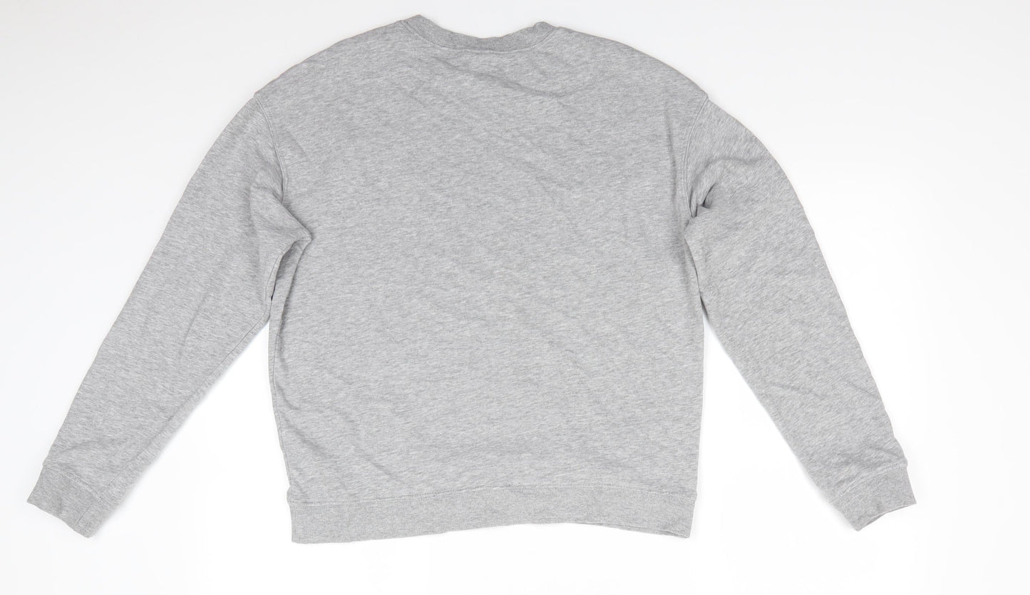 Divided Womens Grey  Cotton Pullover Sweatshirt Size M   - Mid Grey mix Heart Logo