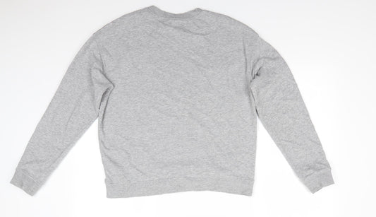 Divided Womens Grey  Cotton Pullover Sweatshirt Size M   - Mid Grey mix Heart Logo