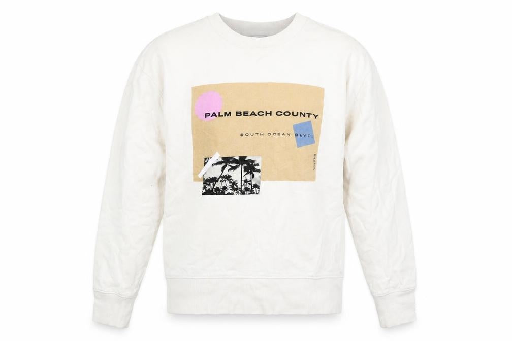 Mens UK Size S Topman White Pullover Sweatshirt