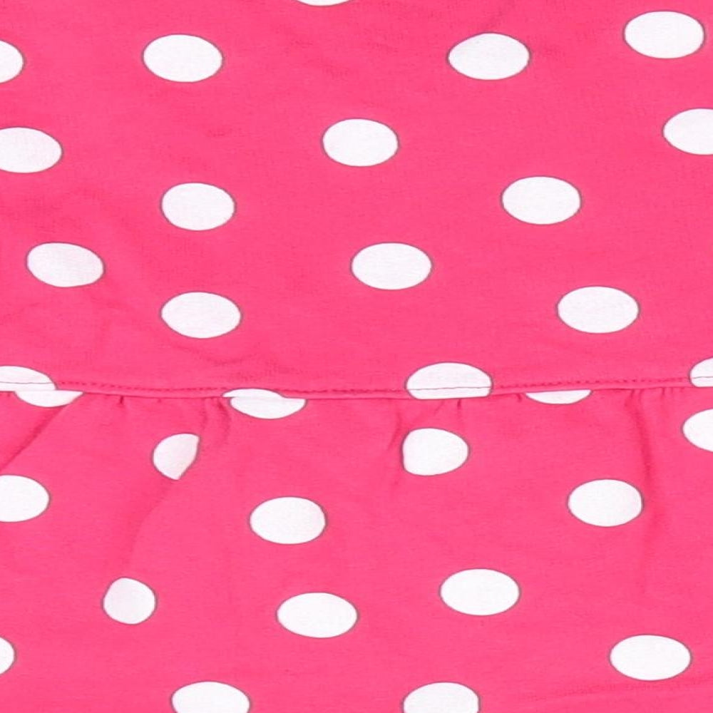 Carter's Girls Pink Polka Dot  Overcoat Coat Size 18 Months   Button - White Polka Dots