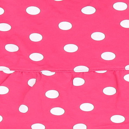 Carter's Girls Pink Polka Dot  Overcoat Coat Size 18 Months   Button - White Polka Dots