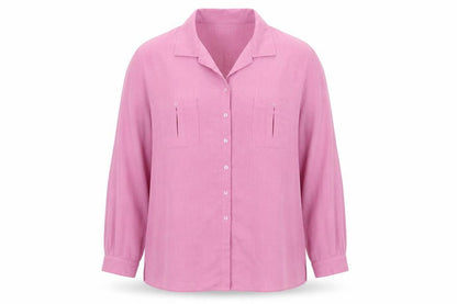 Womens UK Size 24 Berkertex Pink Basic Button-Up