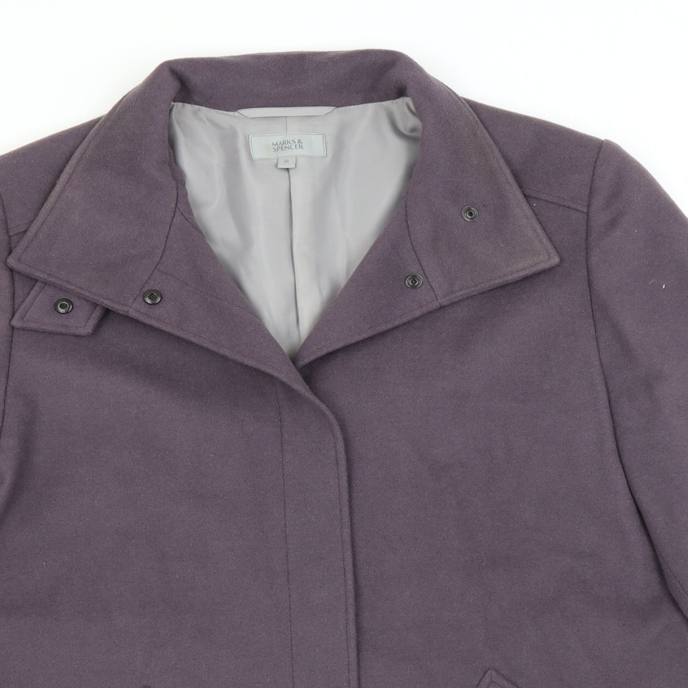 Womens UK Size 18 Marks and Spencer Grey Overcoat