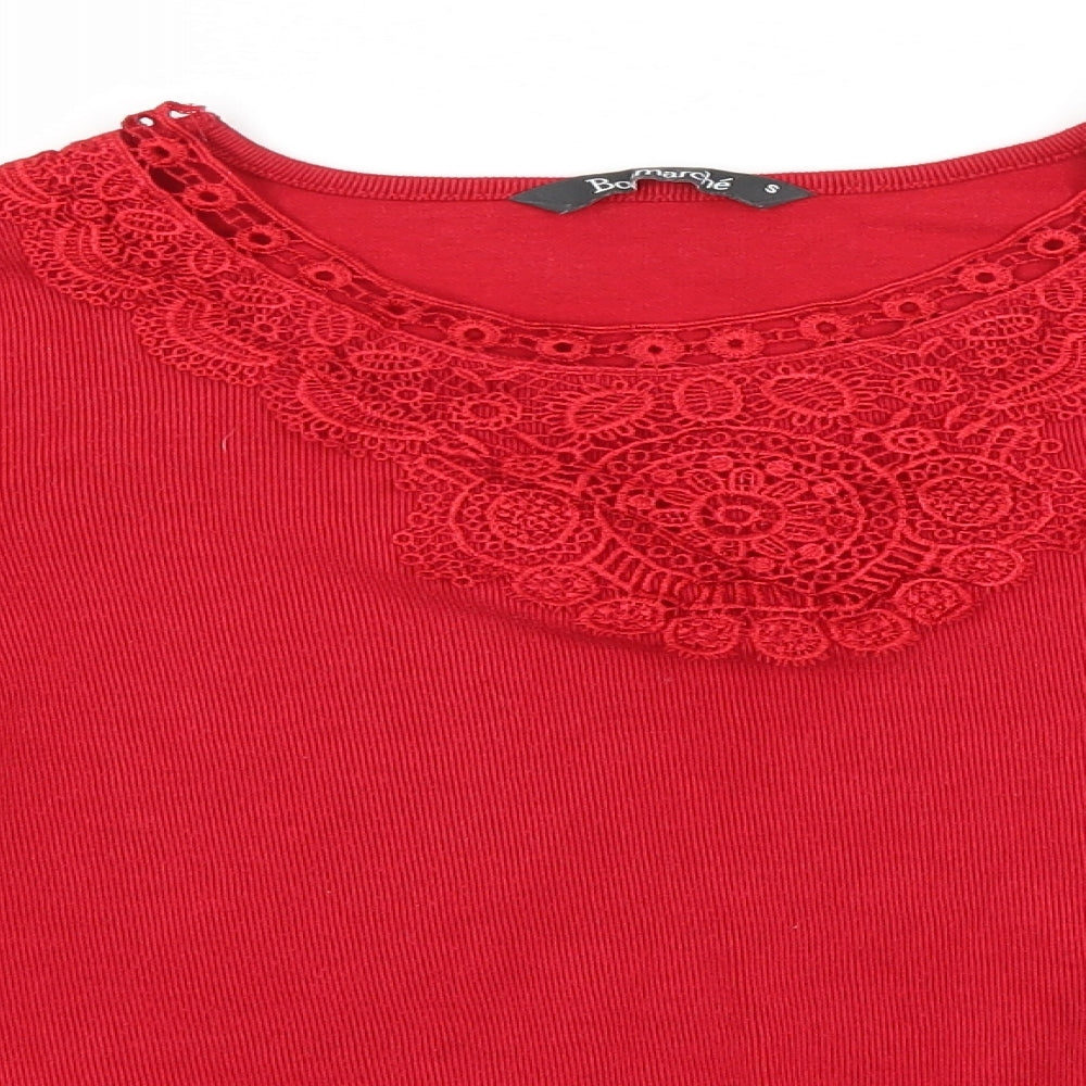 Womens UK Size S Bonmarché Red Pullover Jumper