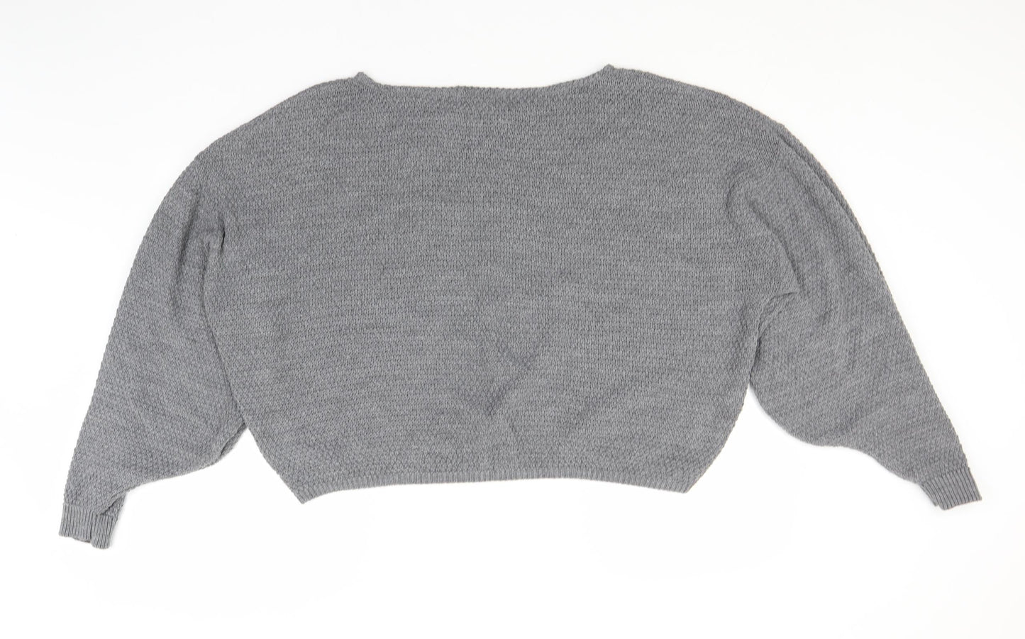 Womens UK Size M PRETTYLITTLETHING Grey Pullover Jumper