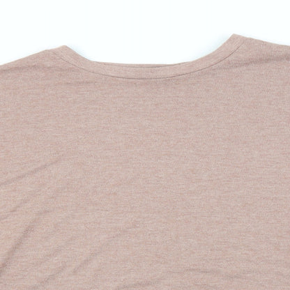 Primark Womens Beige Round Neck  Polyester Pullover Jumper Size 14