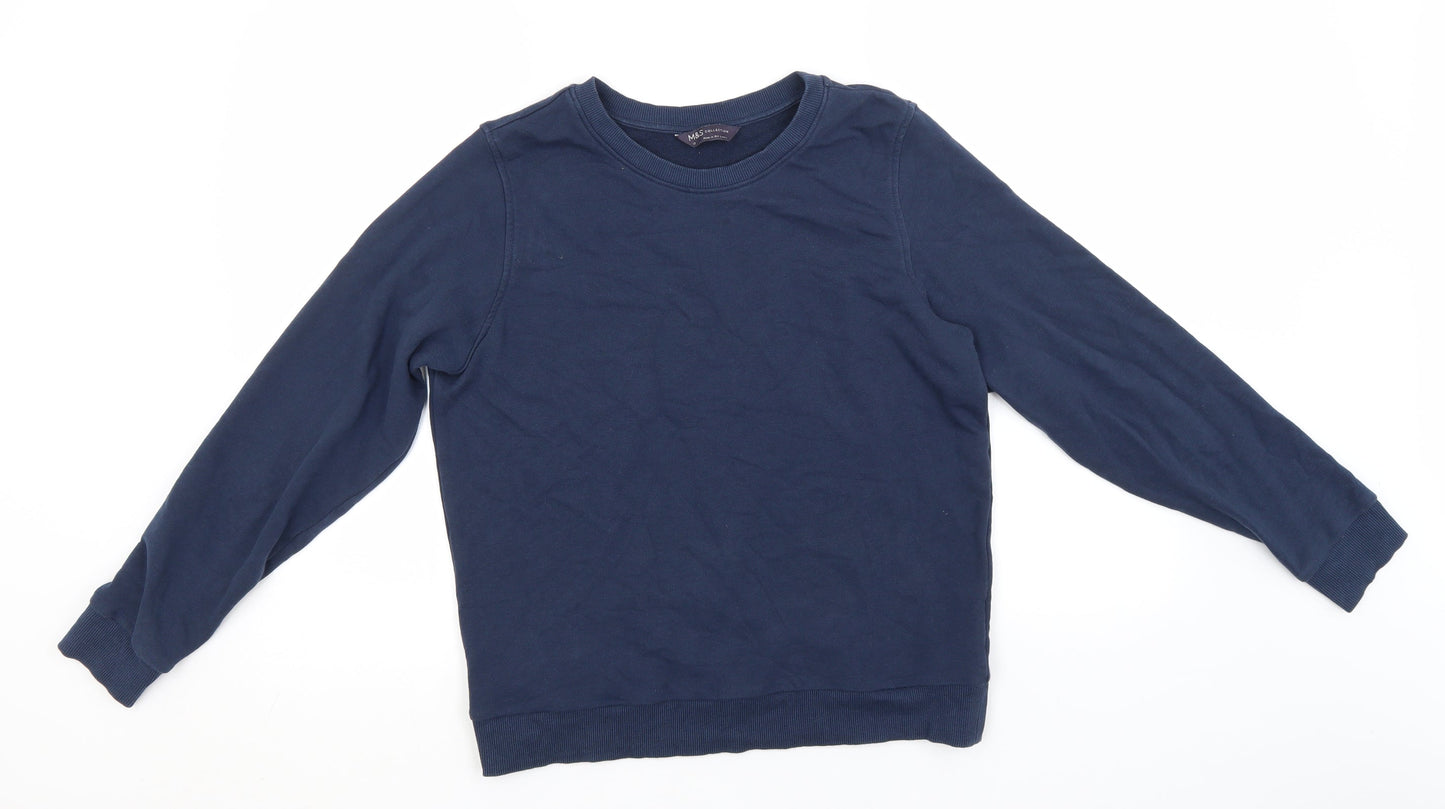Womens UK Size 12 Marks and Spencer Blue Pullover Jumper