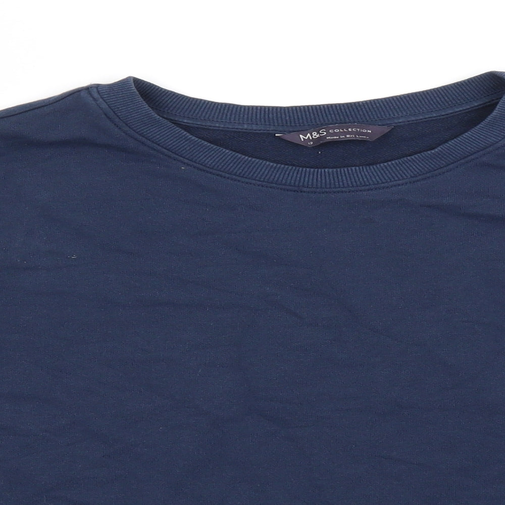 Womens UK Size 12 Marks and Spencer Blue Pullover Jumper