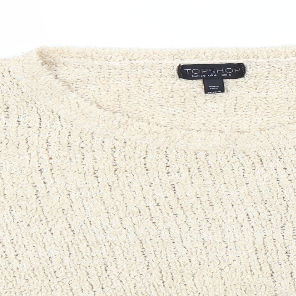 Womens UK Size 8 Topshop Green Pullover Jumper