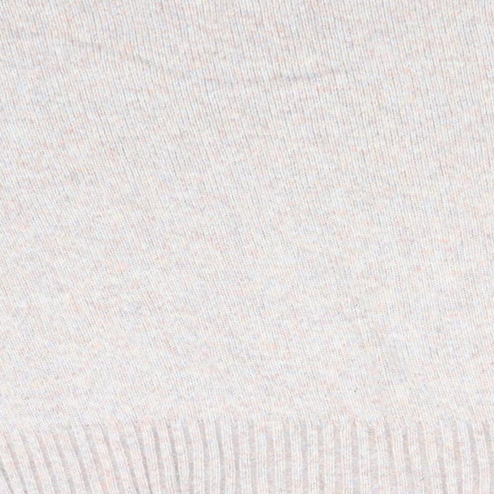 New Look Mens Grey Round Neck  Acrylic Pullover Jumper Size M