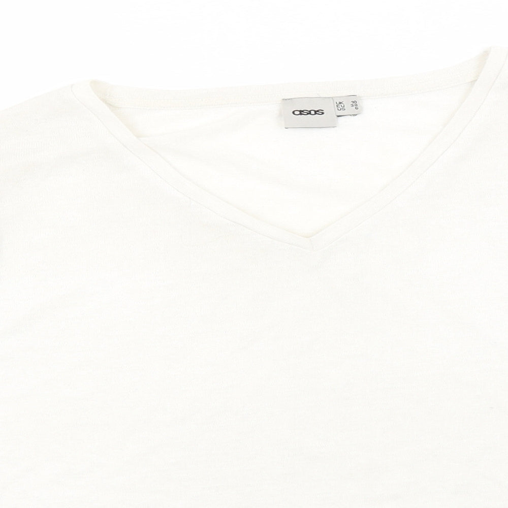 Womens UK Size 10 ASOS White Pullover Jumper