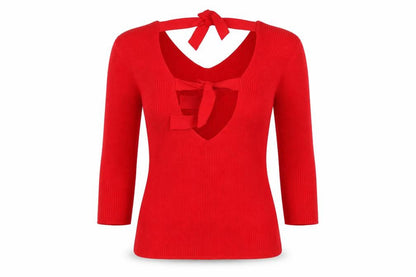 Womens UK Size 8 Boohoo Red Pullover Jumper