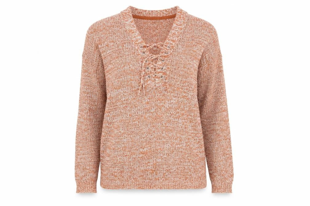 Womens UK Size M Papaya Orange Pullover Jumper