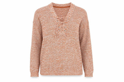Womens UK Size M Papaya Orange Pullover Jumper
