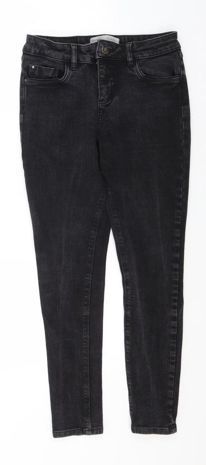 George Womens Grey  Cotton Skinny Jeans Size 12 L26 in Regular