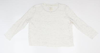 Primark Womens White Roll Neck  Viscose Pullover Jumper Size 18