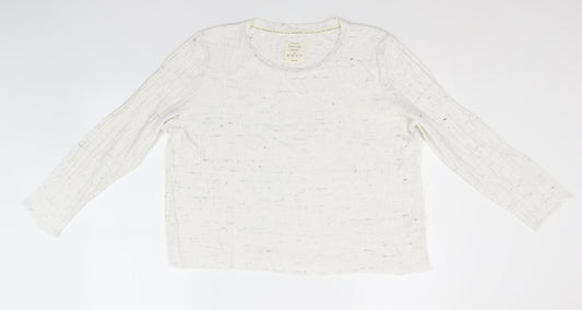 Primark Womens White Roll Neck  Viscose Pullover Jumper Size 18