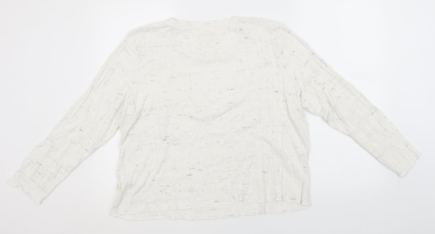 Primark Womens White Roll Neck  Viscose Pullover Jumper Size 18