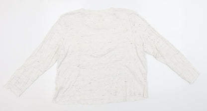 Primark Womens White Roll Neck  Viscose Pullover Jumper Size 18