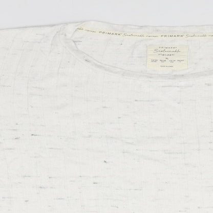 Primark Womens White Roll Neck  Viscose Pullover Jumper Size 18