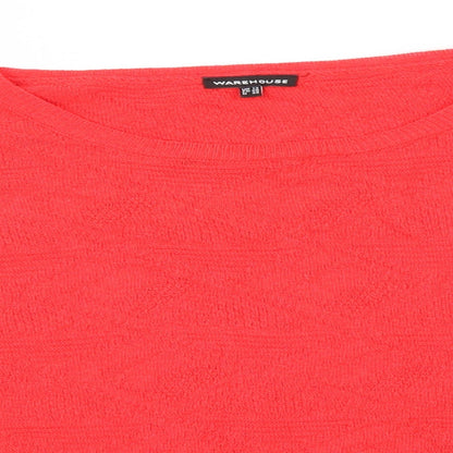 Womens UK Size 12 Warehouse Red Pullover Jumper
