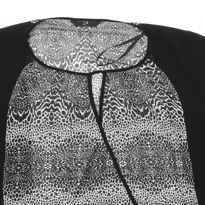 Womens UK Size 16 Arcadia Black Basic Blouse