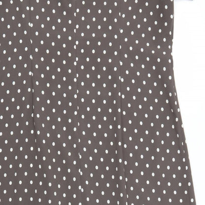 Kaleidoscope Womens Green Polka Dot  A-Line    Square Neck
