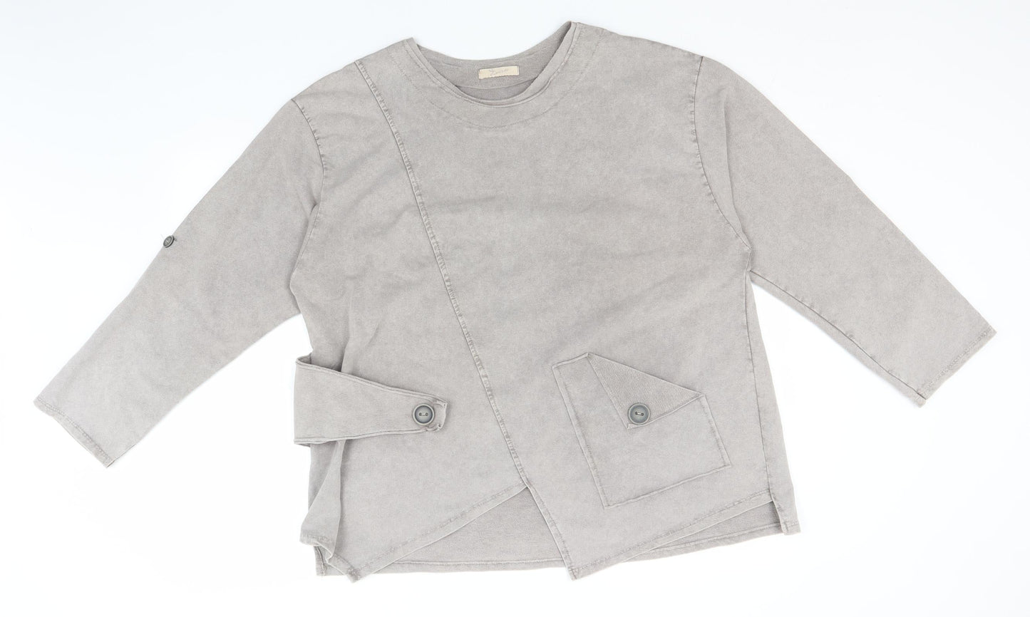 Womens UK Size  Preworn Grey Pullover Jumper