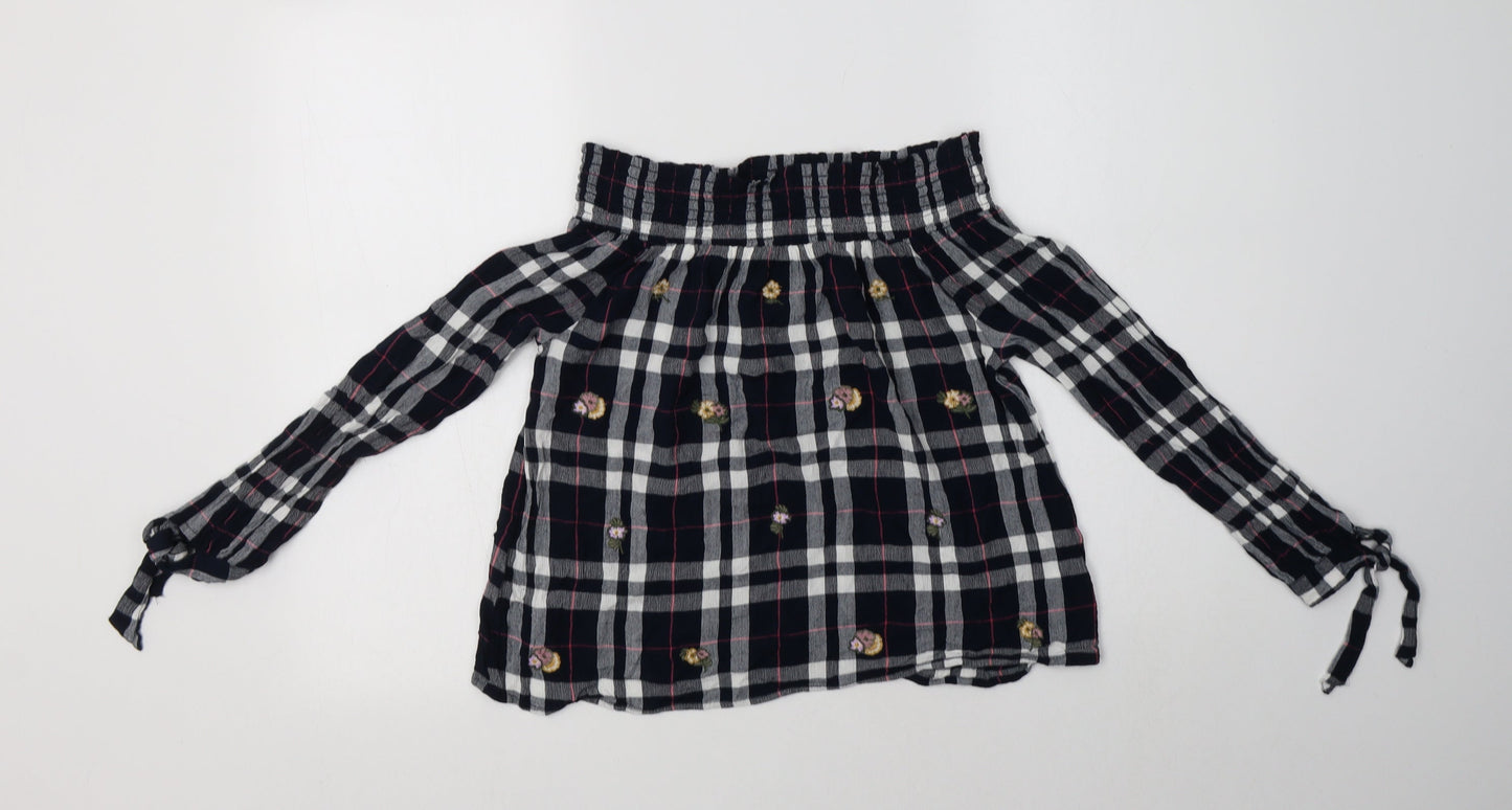 Womens UK Size 10 New Look Blue Basic Blouse
