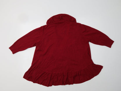 Womens UK Size S NEXT Red Cardigan Jumper