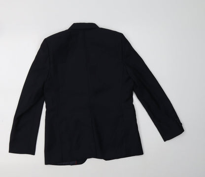 Back view of BB-Boum women’s blue jacket blazer, size XS